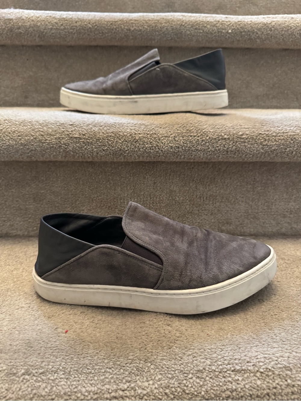 Vince Camuto Women's Slip-On Sneakers in Gray and Black